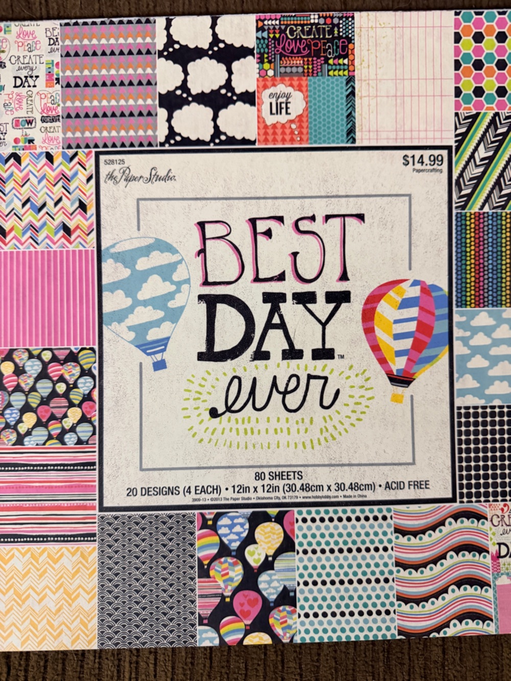 Best Day Ever Scrapbook Paper Pack - Multicolored